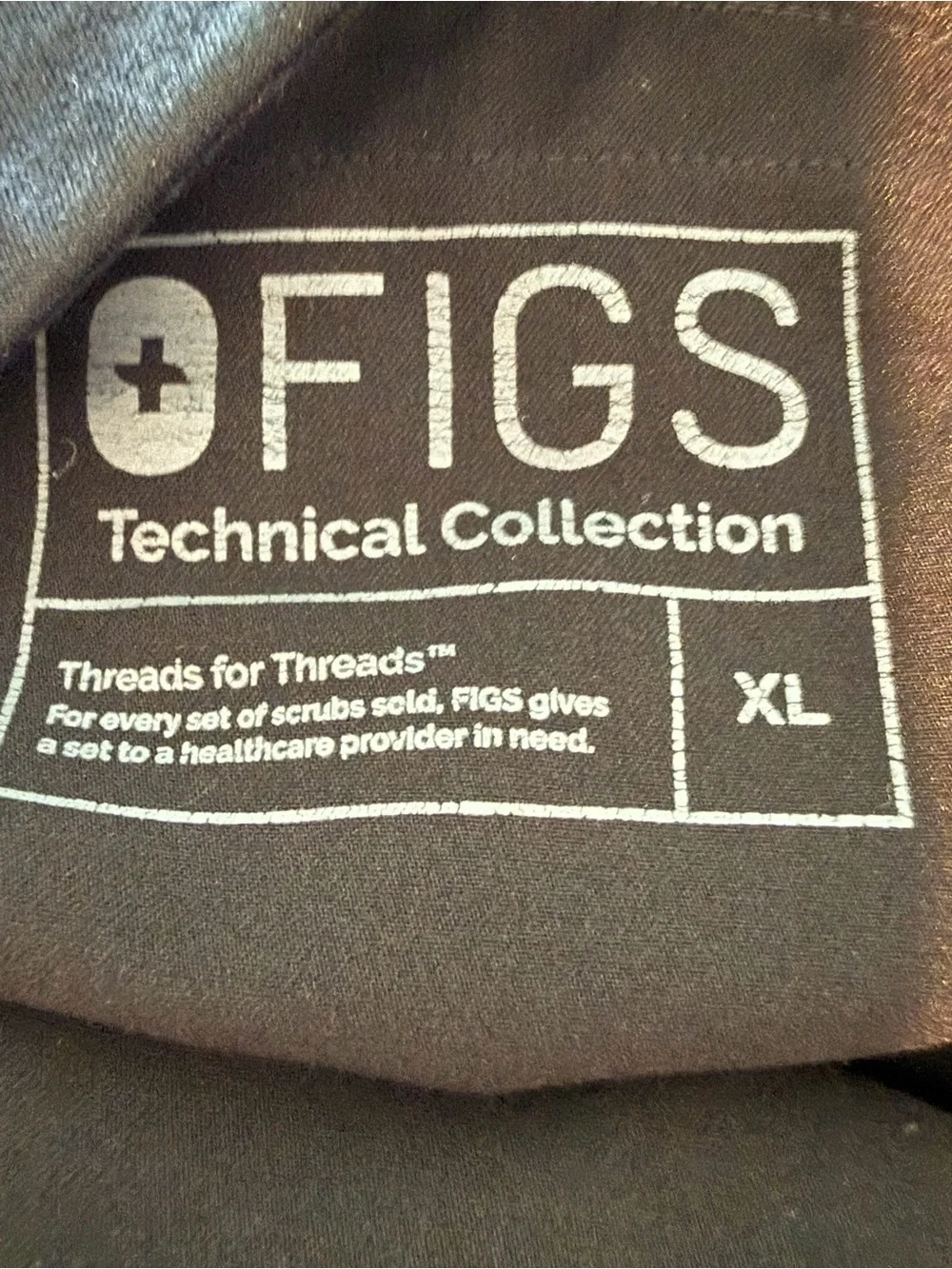 Figs Axim Straight Leg Black Scrub Pant Mens size XL